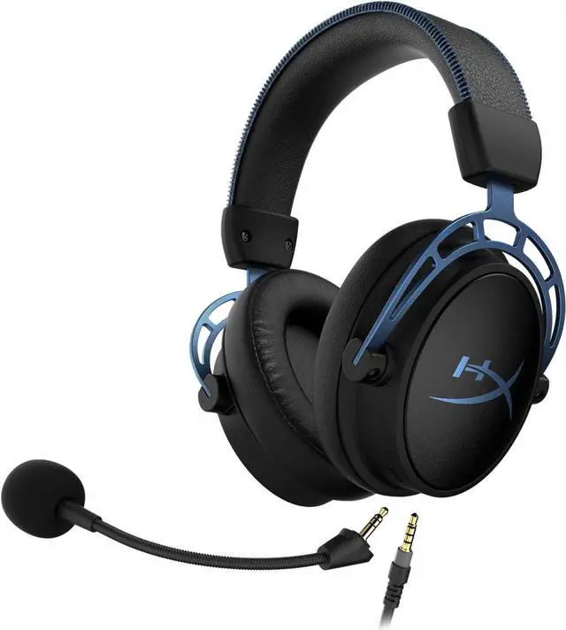 Alt view image 7 of 7 - HyperX Cloud Alpha S - PC Gaming Headset, 7.1 Surround Sound, Adjustable Bass, Dual Chamber Drivers, Chat Mixer, Breathable Leatherette, Memory Foam, and Noise Cancelling Microphone - Blue