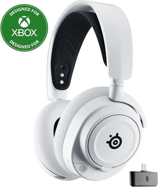 Main image of Arctis Nova 7X Wireless Multi-System Gaming &Mobile Headset - Nova Acoustic System - 2.4GHz + Bluetooth - 38Hr Battery - USB-C - ClearCast Gen2 Mic - Xbox Series X|S, PC, PS5, Switch - White