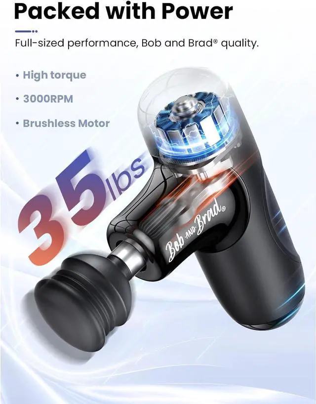 Alt view image 3 of 7 - Q2 Mini Massage Gun, Pocket-Sized Deep Tissue Massager Gun, Portable Percussion Muscle Massager Gun, Ultra Small  Quiet Muscle Massage Gun with Carry Case, FSA and HSA Eligible