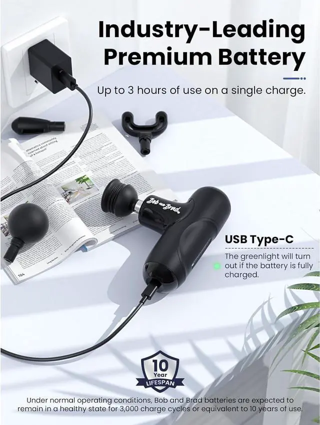 Alt view image 4 of 7 - Q2 Mini Massage Gun, Pocket-Sized Deep Tissue Massager Gun, Portable Percussion Muscle Massager Gun, Ultra Small  Quiet Muscle Massage Gun with Carry Case, FSA and HSA Eligible