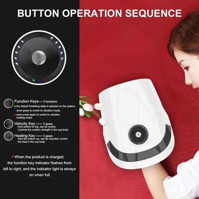 Alt view image 4 of 7 - Hand Massager with Compression  Heating - Cordless Electric Massagers Gifts for Women Men Her Him Mom Boyfriend,Mothers Day Gifts for Mom from Daughter,Birthday Gifts for Women(White)