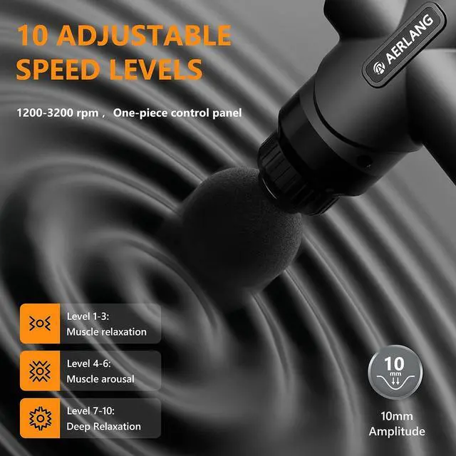 Alt view image 2 of 6 - Mini Massage Gun-BlackMuscle Deep Tissue Massager Gun for Fatigue Relief, Handheld Percussion Massager, Portable Quiet Small Massage Gun Gifts for Men Gifts for Women