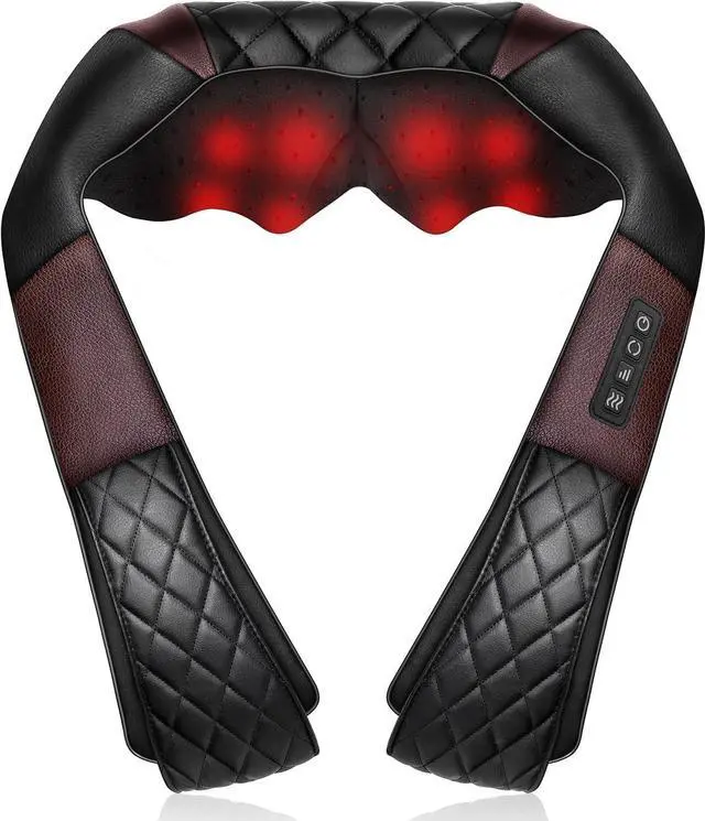Main image of Neck Massager with Heat, Shiatsu Back Neck and Shoulder Massager, Deep Tissue 4D Kneading Massage Relax Muscle Pain Relief, Use at Home, Office, Car- Best Gifts for Women Men Mom Dad