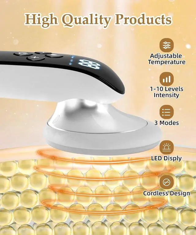 Alt view image 2 of 6 - Body Sculpting Machine, Electric Cellulite Massager Handheld Cordless Massager for Belly Fat, Waist, Arm, Hip, Leg, Best Gift for ManWomen