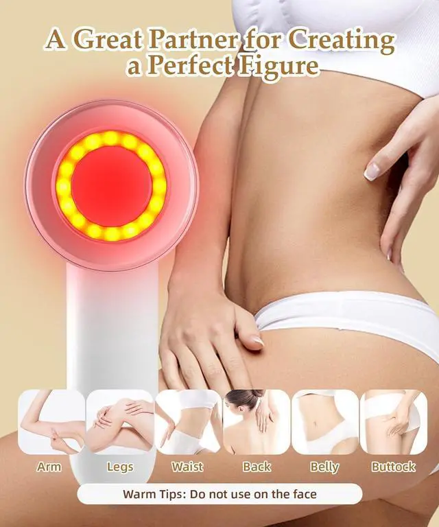 Alt view image 5 of 6 - Body Sculpting Machine, Electric Cellulite Massager Handheld Cordless Massager for Belly Fat, Waist, Arm, Hip, Leg, Best Gift for ManWomen