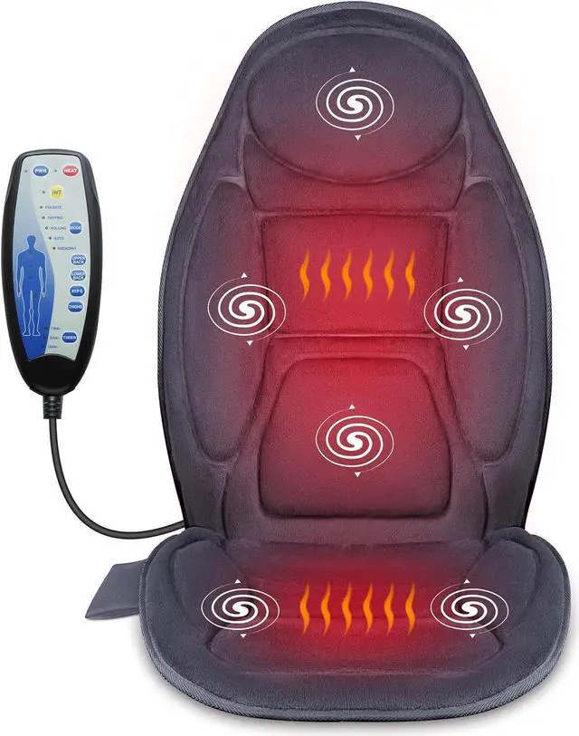 Snailax Vibration Massage Seat Cushion with Heat Vibrating