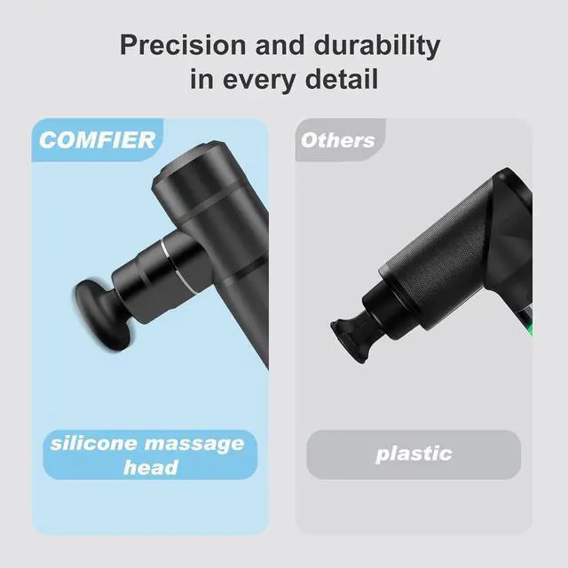 Alt view image 2 of 7 - Mini Massage Gun, Deep Tissue Massager Gun,USB Charging,Lightweight Portable Percussion Muscle Gun for Athletes,Gifts for Men,Women,Super Quiet Body Massage Gun for Neck,Back,Arm,Leg,Black