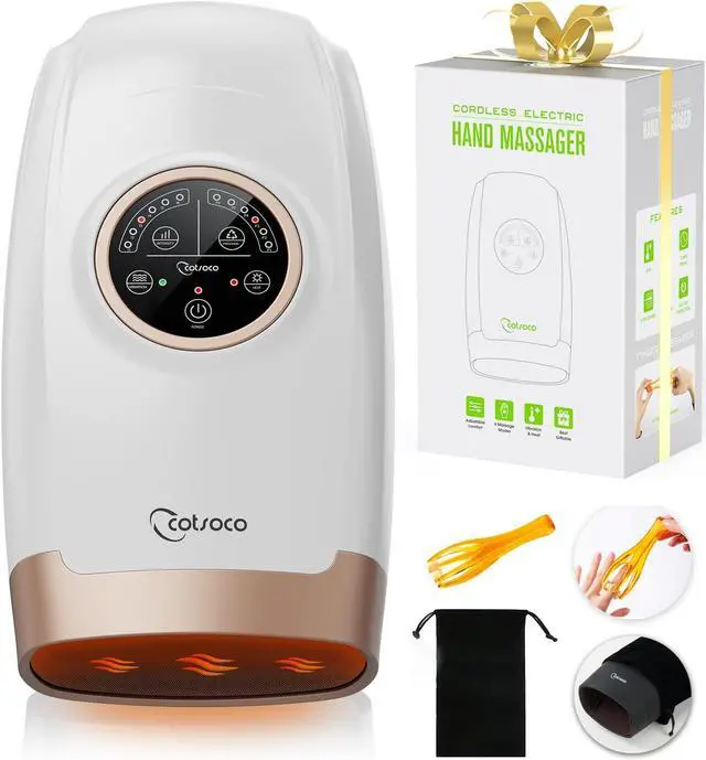 Main image of Cordless Hand Massager Machine for Arthritis and Carpal Tunnel Relief, 6 Levels Hand Therapy with Heat and Compression, Finger and Wrist Massager for Pain Relief,Gifts