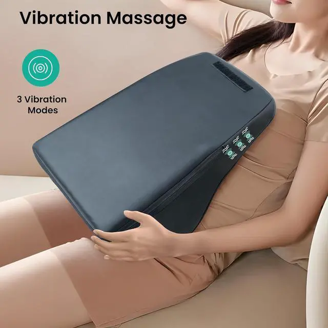 Alt view image 5 of 7 - Snailax Back Massager for Back Pain Deep Tissue, Shiatsu Lower Back Neck Massager with Heat, 3D Kneading Massage Pillow for Back Neck Shoulder Legs, Christmas Gifts for Mom, Dad, Women