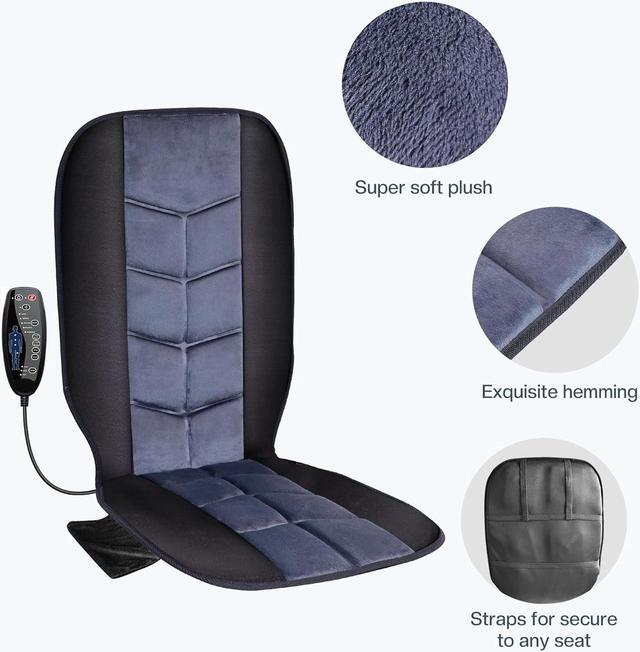 Alt view image 4 of 6 - CILI Massage Chair Pad,Back Massage with Heat,Massage Pad with 10 Vibration Motors,30-60-90 Minutes Heating Options,Chair Massager for Office Chair, Massage Chair for Home Office Use (Black)