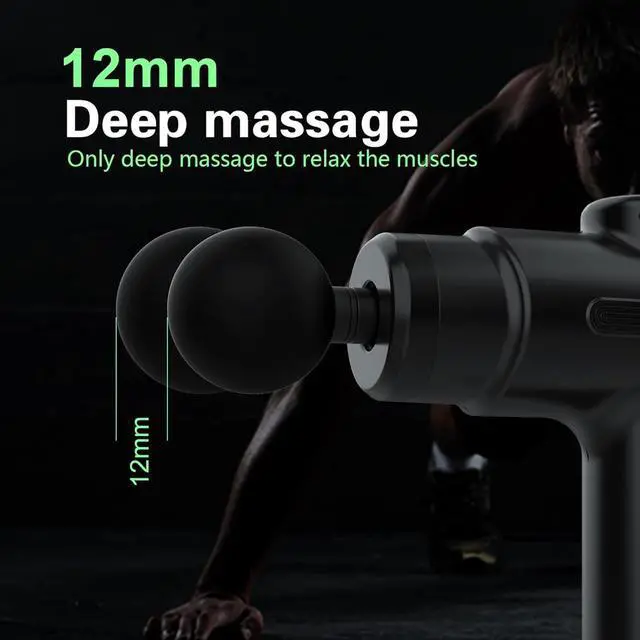 Alt view image 4 of 7 - Massage Gun Deep Tissue Percussion Massager for Athletes,Handheld Body Back Muscle Massager with 8 Massage Heads