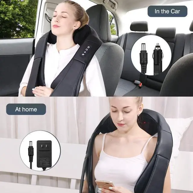 Alt view image 4 of 5 - Neck Massager with Heat, Shiatsu Massager for Neck, Back, Shoulder, Foot and Leg, Deep Tissue 3D Kneading Massager for Relax Muscles at Home and Offie, Comfort Gifts for Women and Men