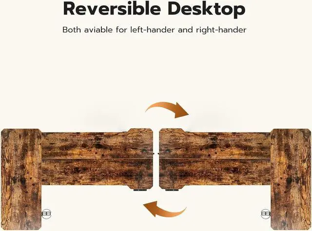 Alt view image 4 of 7 - 59" Reversiable L-Shaped Electric Standing Desk Adjustable Height Gaming Stand Up Corner Desk Sit Stand Home Office Computer Desk with Splice Board,Rustic Brown Top