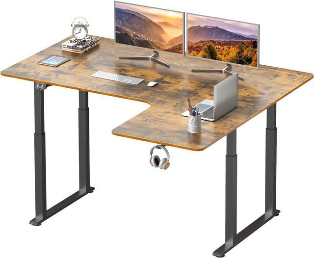 Main image of Standing Desk, 63 x 43 Inch L Shaped Desk, Electric Height Adjustable Dual Motor Sit Stand Desk, Corner Stand Up Desk, Large Computer Workstation for Home Office with 4 Stable Legs
