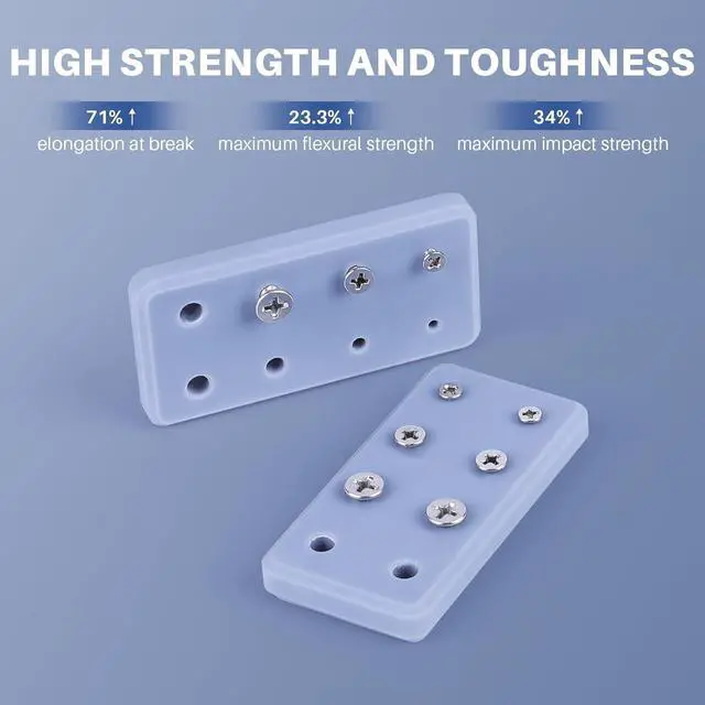 Alt view image 5 of 7 - ELEGOO ABS-Like 3D Printer Resin 3.0, 405nm UV-Curing Photopolymer Resin for LCD/DLP 3D Printing, with Enhanced Strength and Toughness, High Precision, Low Viscosity, Grey 1000g