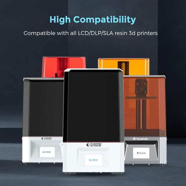Alt view image 7 of 7 - Flashforge Upgraded ABS-Like Resin High Strength and Toughness 3D Printer Resin 405nm Fast UV Curing Photopolymer Resin 3D Printing Liquid, High Precision ABS Resin for LCD 3D Printing (Grey, 500g)
