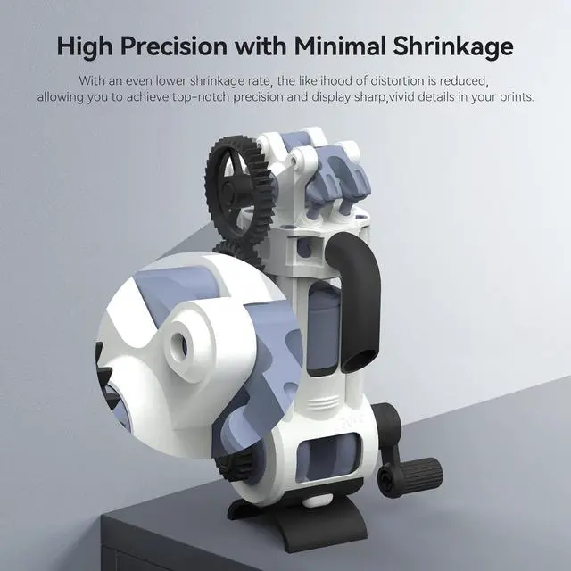 Alt view image 4 of 7 - ANYCUBIC ABS-Like Resin Pro 2, Upgraded 8K 3D Printer Resin with Enhanced Strength and Toughness, High Precision, Low Odor, Wide Compatibility for All LCD Resin 3D Printers (Grey, 1kg)