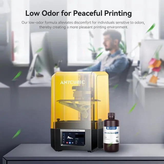 Alt view image 5 of 7 - ANYCUBIC ABS-Like Resin Pro 2, Upgraded 8K 3D Printer Resin with Enhanced Strength and Toughness, High Precision, Low Odor, Wide Compatibility for All LCD Resin 3D Printers (Grey, 1kg)