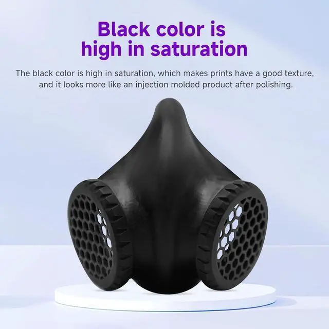 Alt view image 5 of 7 - RESIONE Tough 3D Printer Resin, Not Brittle ABS Like Tough & Rigid 3D Resin for LCD 3D Printing UV 405nm (K Black 500g)