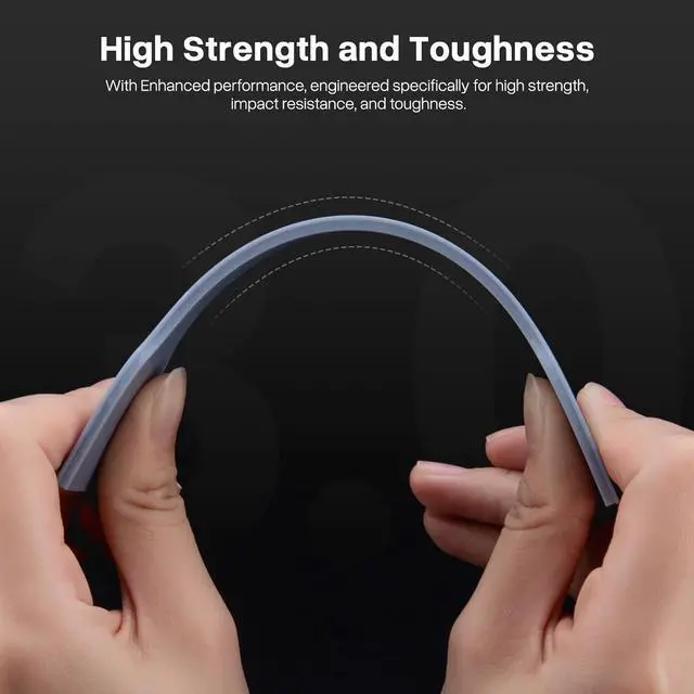 Alt view image 3 of 7 - ELEGOO Upgraded ABS-Like 3D Printer Resin 3.0, 405nm UV-Curing LCD Resin High Precision Fast Curing Non-Brittle Photopolymer Resin for LCD Printing Grey 2KG