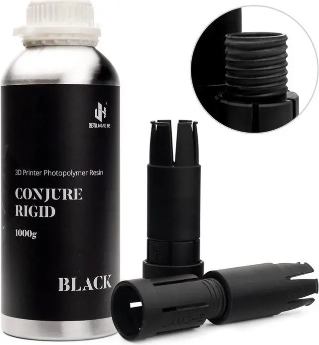 Main image of Chitu Systems Conjure Rigid Resin with Engineering-Like Features for Functional Gadgets Resin Printing,Low Shrinkage for Articulated Figure LCD 3D Printing (Black,1000g)