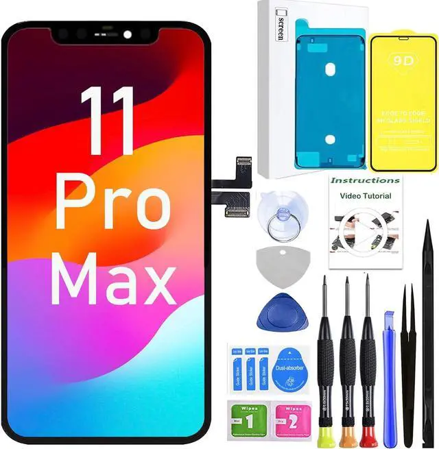 Main image of for iPhone 11 Pro Max Screen Replacement,Full HD LCD 3D Touch Compatible with iPhone 11 Pro Max Screen Replacement 6.5 inch (Model A2161, A2218, A2220) with Repair Tools