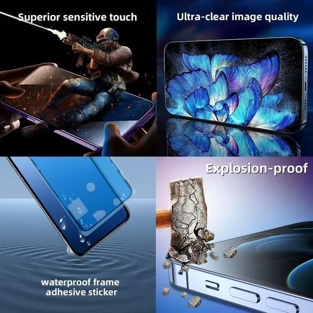 Alt view image 3 of 7 - for iPhone 12 Pro Max Screen Replacement Kit 6.7 inch, Full HD LCD Display 3D Touch Screen Digitizer Full Assembly + Repair Tools + Screen Protector