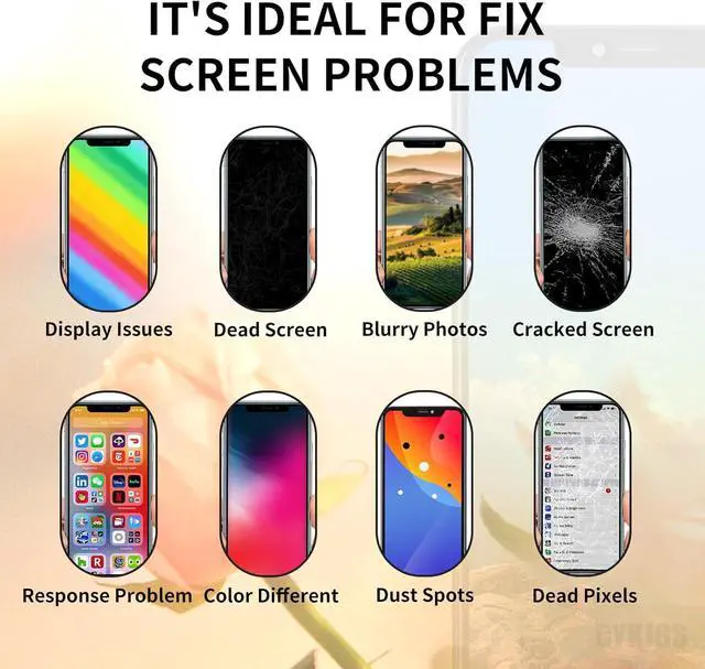 Alt view image 4 of 6 - for iPhone XR Screen Replacement 6.1" 3D Touch LCD Display Digitizer Full Assembly Repair Tools Front Glass Screen Protector and Waterproof Adhesive Sticker Fix Kit A1984 A2105 A2106 A2108