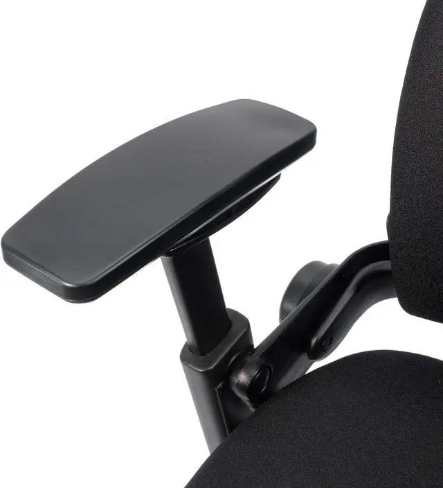 Alt view image 7 of 7 - Steelcase Leap V2 Office Chair (Black Fabric) - Remanufactured - 12-Year Warranty (Fully Adjustable, Ergonomic, Furniture for The Workplace and Home Office)