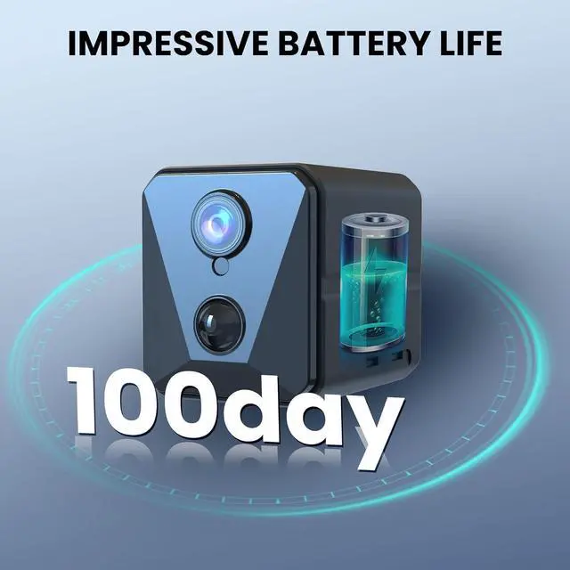 Alt view image 4 of 7 - Hidden Spy Camera, 2K WiFi Mini Camera, 100 Days Standby Battery Life, Cloud & SD Storage, Clear Night Vision, AI Motion Detection, Real-Time Record Security Wireless Camera Nanny Cam