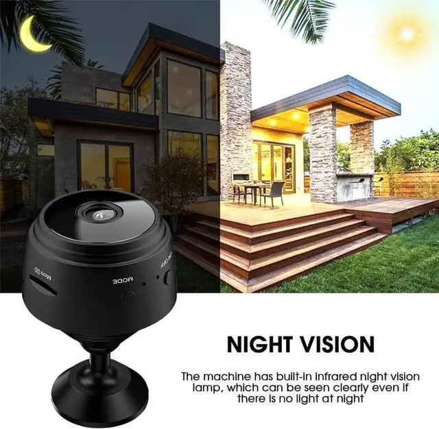 Alt view image 6 of 6 - Magnetic Mini Security Camera, Security Camera 2024 Upgraded, Mini 1080p Hd Wireless Magnetic Security Camera, Night Vision Motion Detection Security Cam 120 Days Standby Battery Life (1pcs-A)