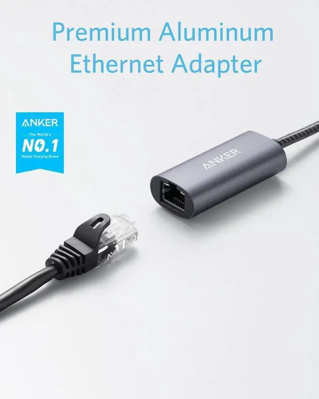 Alt view image 2 of 7 - USB C to Ethernet Adapter Portable 1-Gigabit Network Hub 10/100/1000 Mbps for MacBook Pro iPad Pro 2019/2018 ChromeBook XPS Galaxy S9/S8 and More