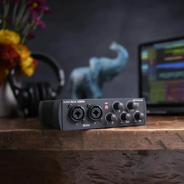 Alt view image 2 of 7 - PreSonus AudioBox 96 25th Anniversary USB Audio Interface with Studio One Artist DAW Recording Software