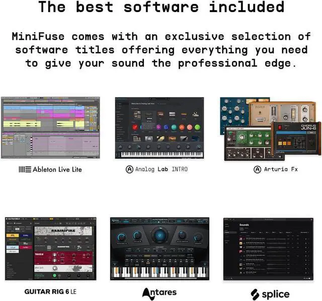 Alt view image 5 of 7 - Arturia - MiniFuse 2 - Compact USB Audio & MIDI Interface with Creative Software for Recording, Production, Podcasting, Guitar - Black