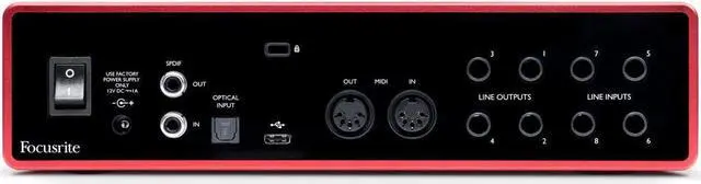 Alt view image 5 of 6 - Focusrite Scarlett 18i8 3rd Gen USB Audio Interface for Recording, Producing and Engineering  High-Fidelity, Studio Quality Recording, with Transparent Playback