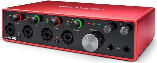 Alt view image 6 of 6 - Focusrite Scarlett 18i8 3rd Gen USB Audio Interface for Recording, Producing and Engineering  High-Fidelity, Studio Quality Recording, with Transparent Playback