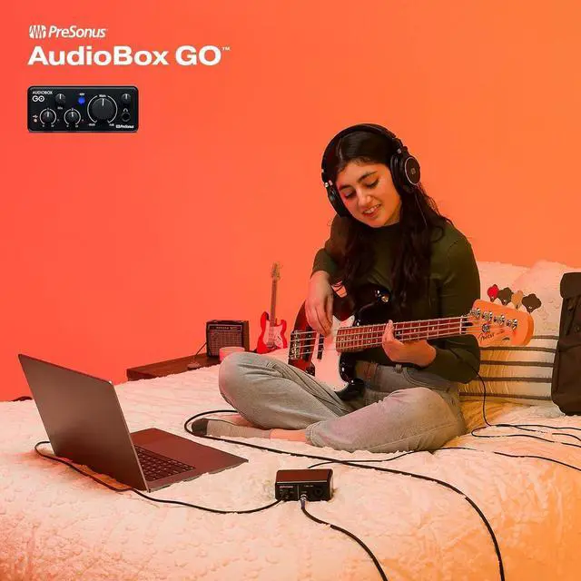 Alt view image 6 of 7 - PreSonus AudioBox GO | USB-C Audio Interface for music production with Studio One DAW Recording Software, Music Tutorials, Sound Samples and Virtual Instruments