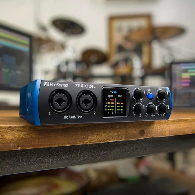 Alt view image 4 of 7 - PreSonus Studio 24c 2x2, 192 kHz, USB Audio Interface with Studio One Artist and Ableton Live Lite DAW Recording Software