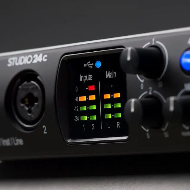 Alt view image 6 of 7 - PreSonus Studio 24c 2x2, 192 kHz, USB Audio Interface with Studio One Artist and Ableton Live Lite DAW Recording Software