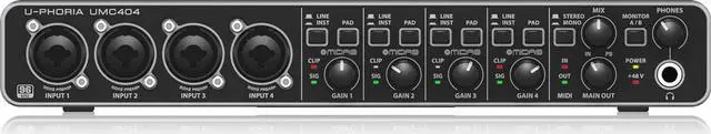 Main image of Behringer U-Phoria UMC404HD USB Audio Interface