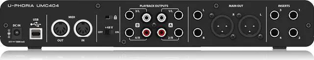 Alt view image 2 of 3 - Behringer U-Phoria UMC404HD USB Audio Interface