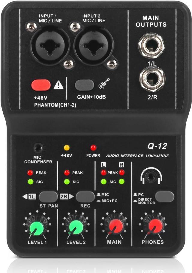 USB Audio Interface 2024 with 1X XLR/TRS 1X 1/4