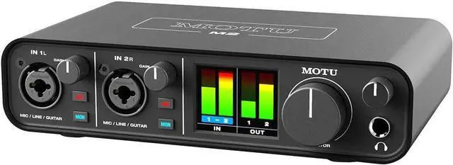 Alt view image 2 of 6 - Motu M2 2x2 USB-C Audio Interface with XLR-XLR Cable Bundle