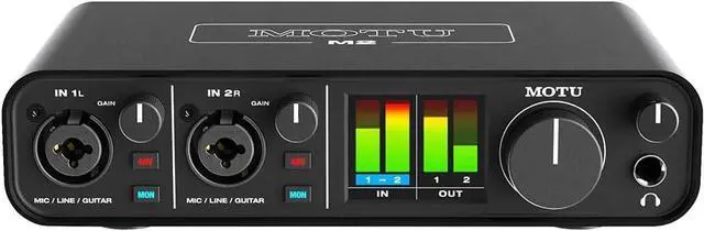 Alt view image 4 of 6 - Motu M2 2x2 USB-C Audio Interface with XLR-XLR Cable Bundle