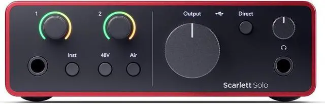 Focusrite Scarlett Solo (4th Gen) USB Audio Interface and