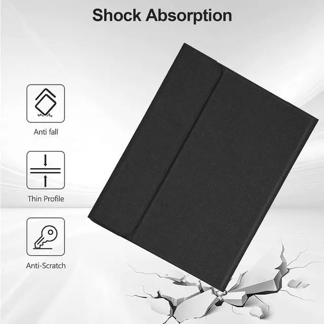 Alt view image 5 of 7 - COO Keyboard Case for iPad 10th Generation (2022), Wireless Detachable Keyboard with Premium Protective Cover with Pencil Holder for Apple iPad 2022 10.9 Inch