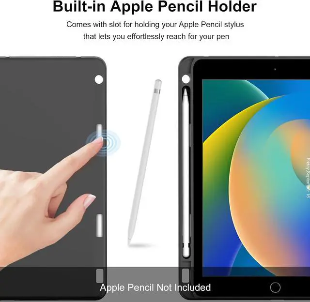 Alt view image 6 of 7 - BORIYUAN New iPad 10.2 9th 8th 7th Generation 2021 Keyboard Case, 7 Colors Backlit Detachable Keyboard Slim Leather Folio Smart Cover for iPad 10.2 Inch/iPad Air 10.5"(3rd Gen)/iPad Pro 10.5"  Black