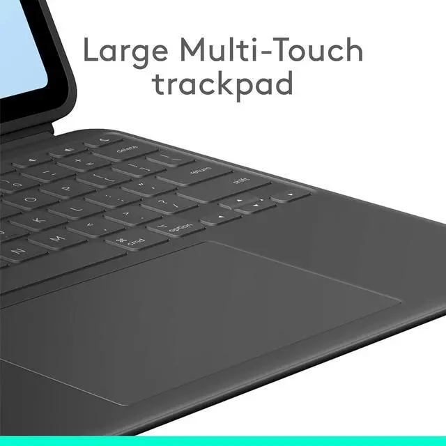 Alt view image 4 of 7 - Combo Touch iPad Air 13-inch (M2)(2024) Keyboard Case - Detachable backlit keyboard with kickstand, comfortable typing, multi-use mode - Midnight Black