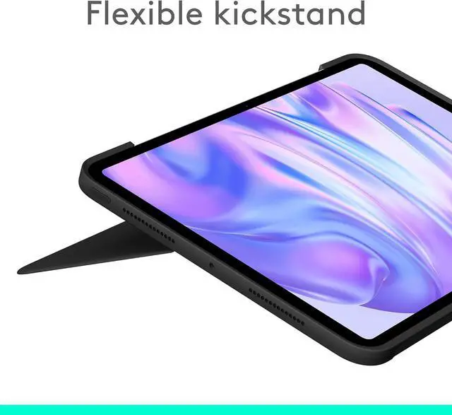 Alt view image 2 of 7 - Touch iPad Pro 11-inch (M4)(2024) Keyboard Case - Detachable backlit keyboard with kickstand, comfortable typing, multi-use mode - Midnight Black