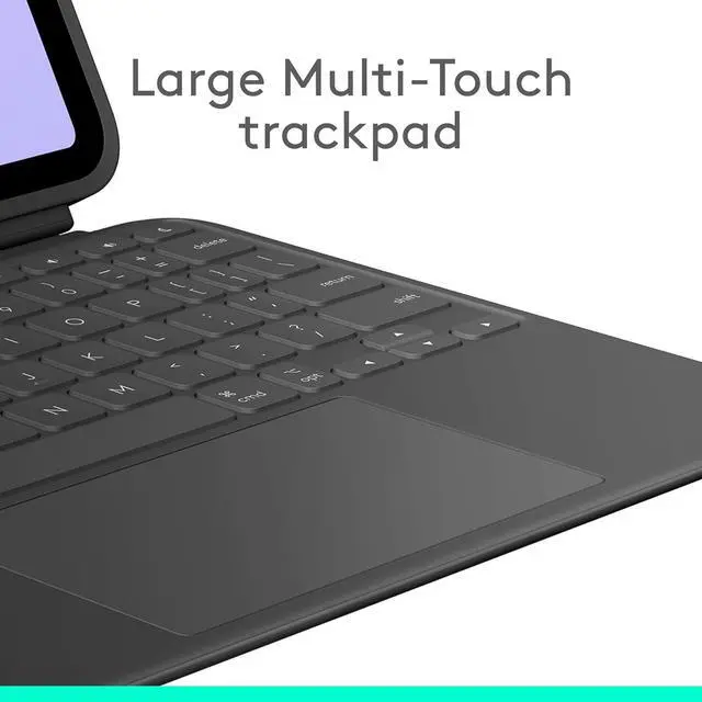Alt view image 4 of 7 - Touch iPad Pro 11-inch (M4)(2024) Keyboard Case - Detachable backlit keyboard with kickstand, comfortable typing, multi-use mode - Midnight Black